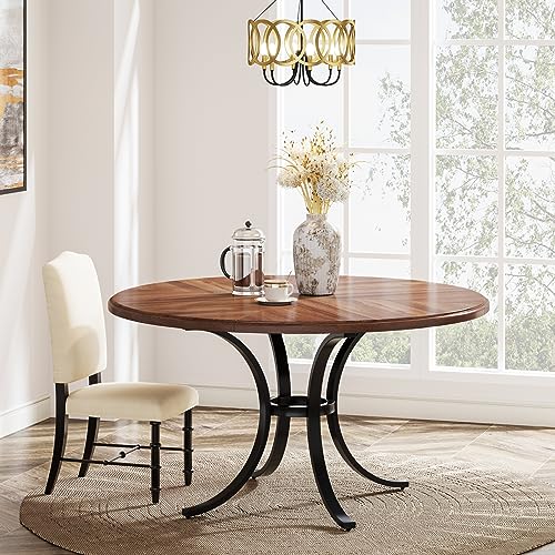 Modern 47 Round Dining Table for Compact Spaces